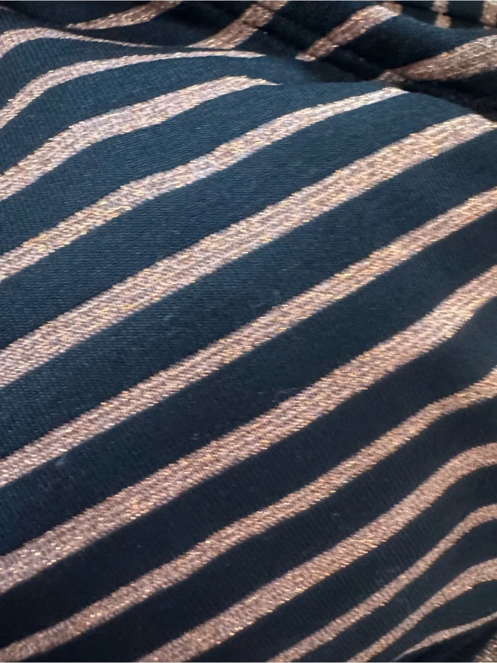 Striped Black and Brown Bikini Top - Sleek Women's Swimwear
